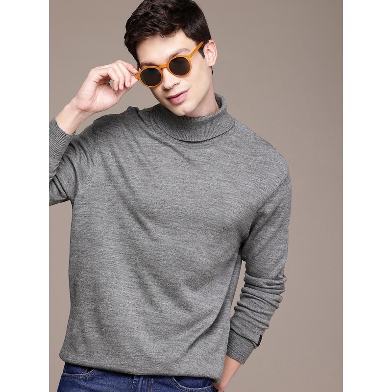 WROGN Turtle Neck Comfort Fit Pullover