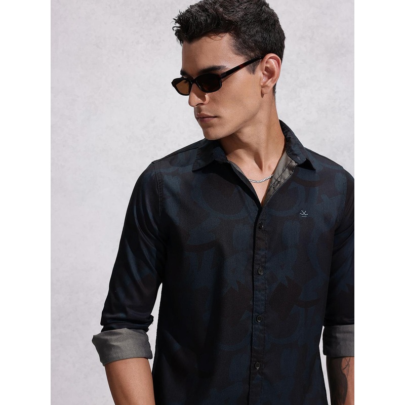 WROGN Abstract Printed Casual Shirt