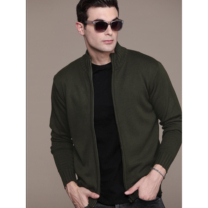 The Roadster Lifestyle Co. Solid Acrylic Cardigan