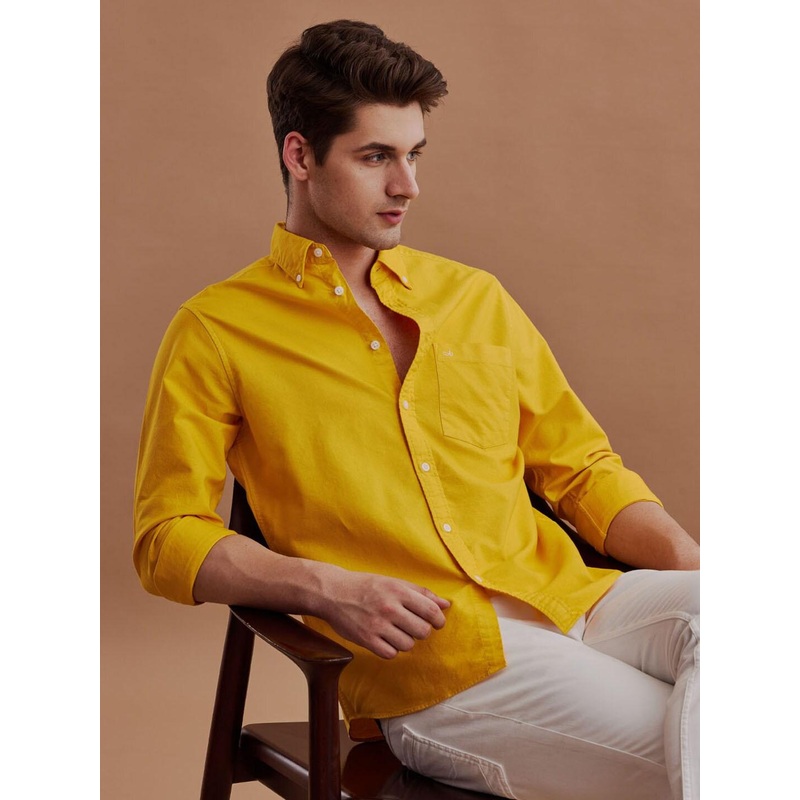 Aldeno Button-Down Collar Cotton Casual Shirt