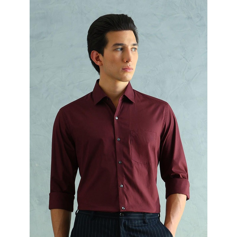Arrow Smart Slim Fit Spread Collar Cotton Formal Shirt