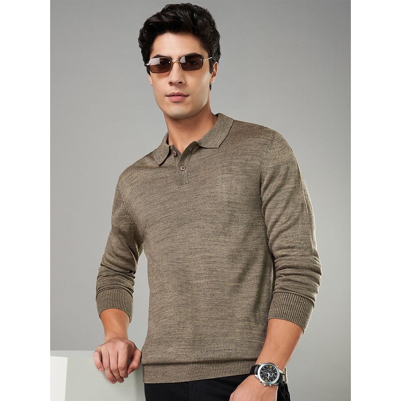 BYFORD by Pantaloons Men Solid Peter Pan Collar Cardigan