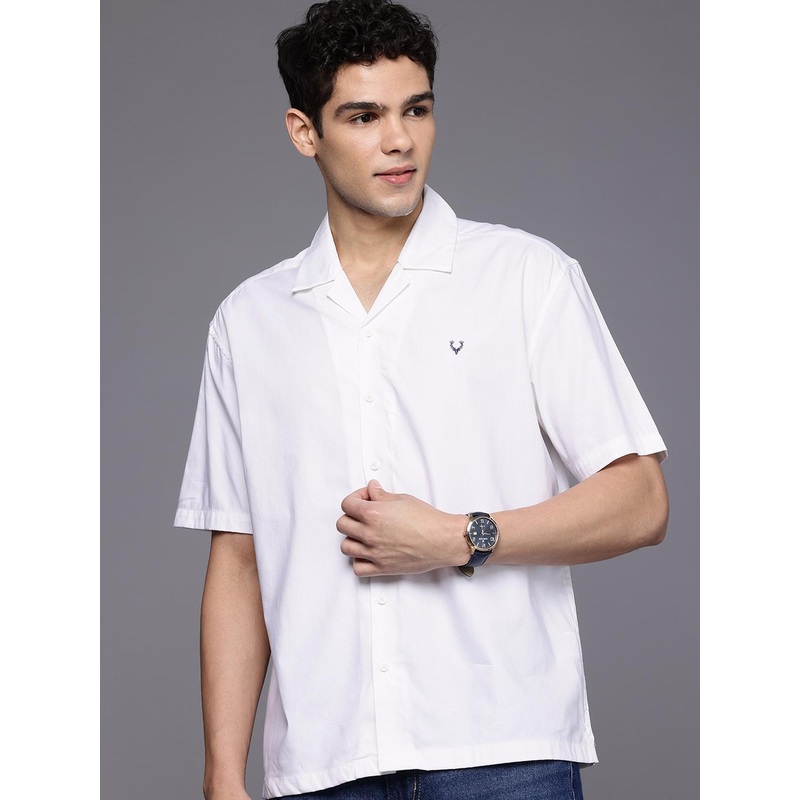 Allen Solly Cuban Collar Relaxed Fit Casual Shirt