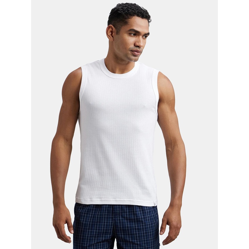 Jockey Combed Cotton Rib Round Neck Muscle Regular Fit Vest-9930