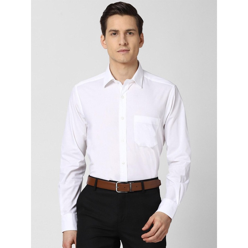 Peter England Men White Formal Shirt