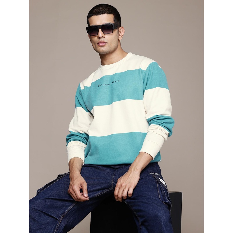 The Roadster Lifestyle Co. Striped Sweatshirt