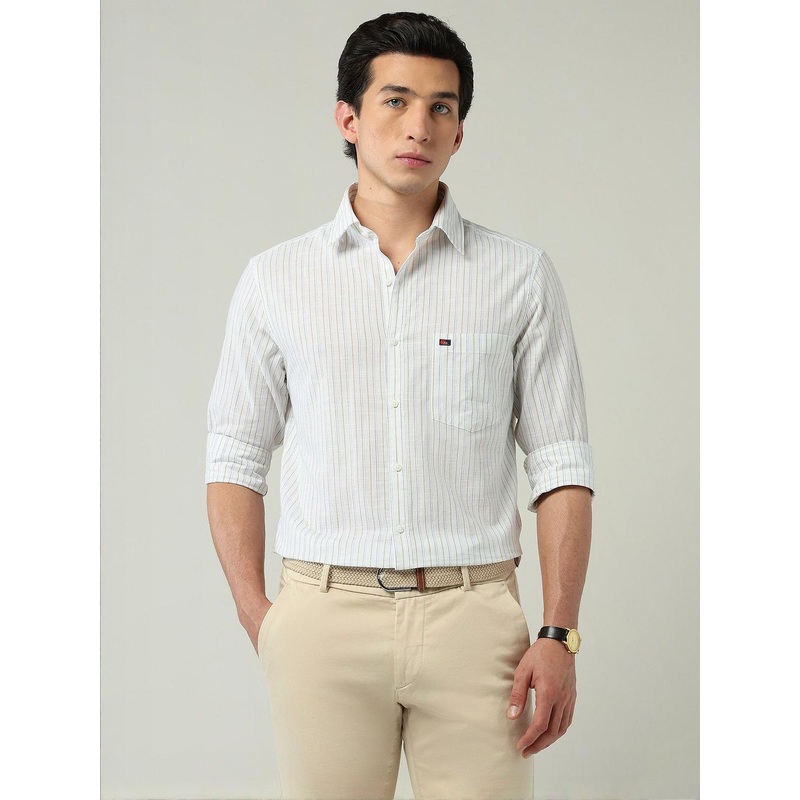 AD By Arvind Men Slim Fit Striped Casual Shirt