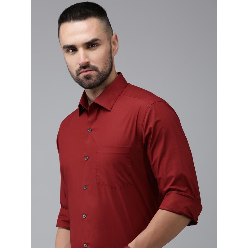 Arrow Solid Manhattan Slim Fit Pure Cotton Formal Shirt