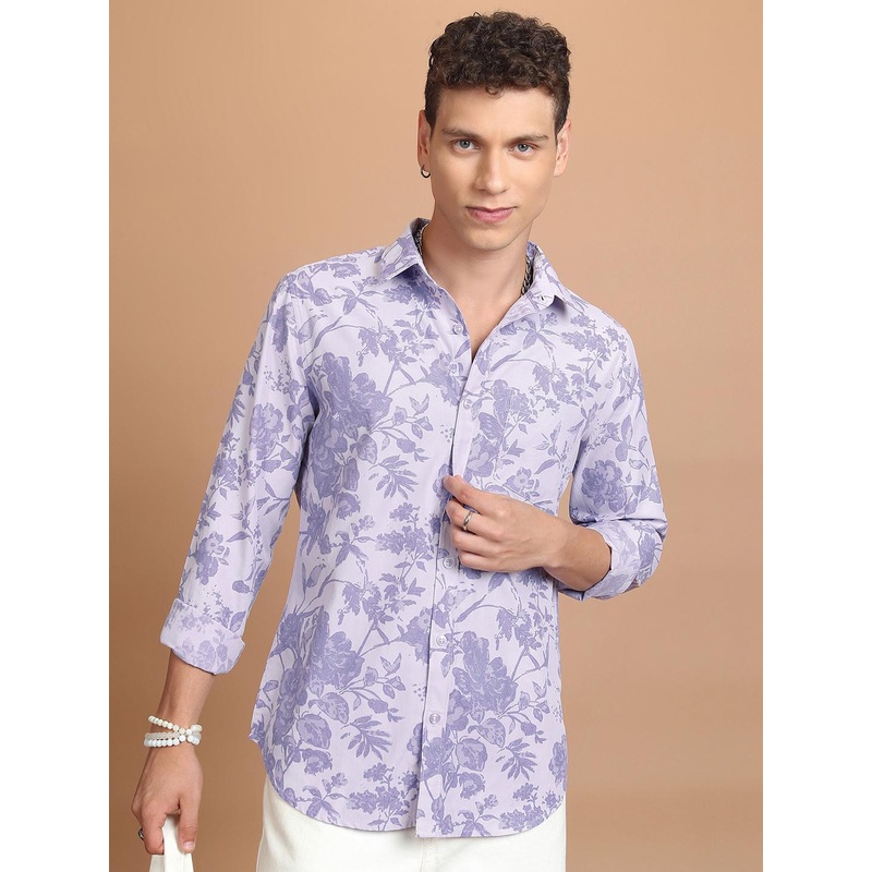 HIGHLANDER Slim Fit Floral Printed Casual Shirt