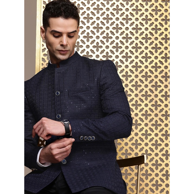 House of Pataudi Embellished Jashn Party Bandhgala Blazers