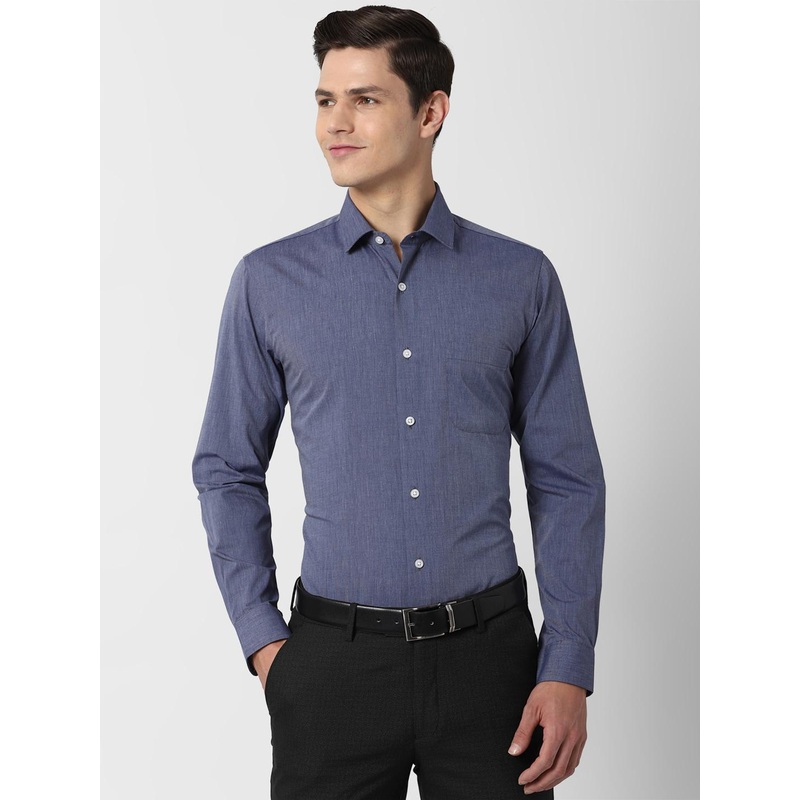 Peter England Men Cotton Slim Fit Opaque Formal Shirt