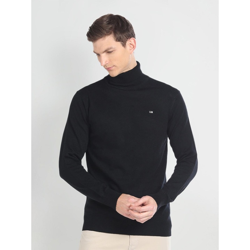 Arrow Sport Turtle Neck Acrylic Wool Pullover