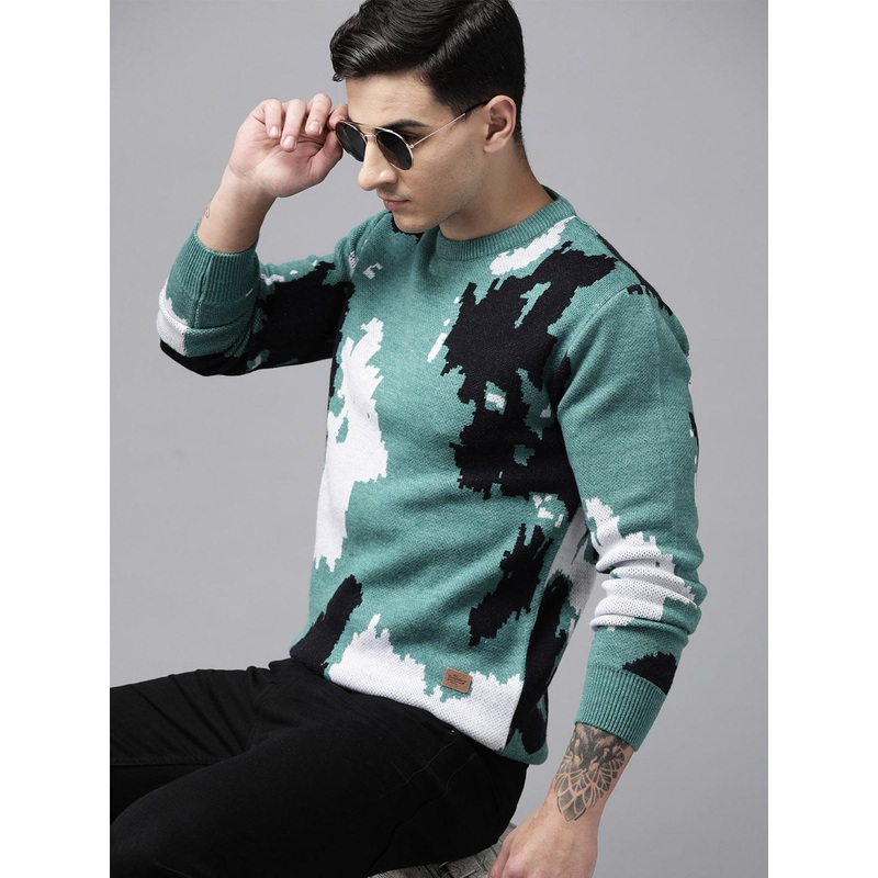 The Roadster Lifestyle Co.Men Printed Pullover
