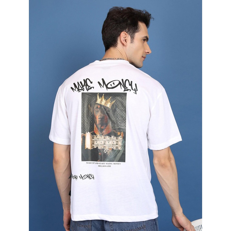 HIGHLANDER Graphic Printed Drop Shoulder Oversized T-shirt