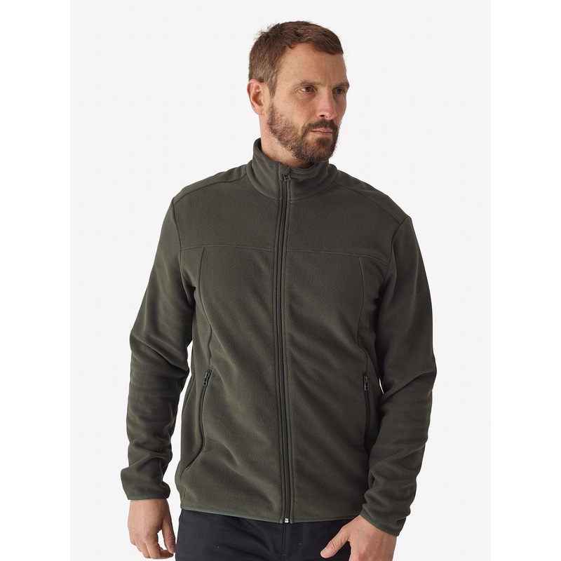 Decathlon SOLOGNAC – Men Mock Collar Solid Sports Sporty Jacket