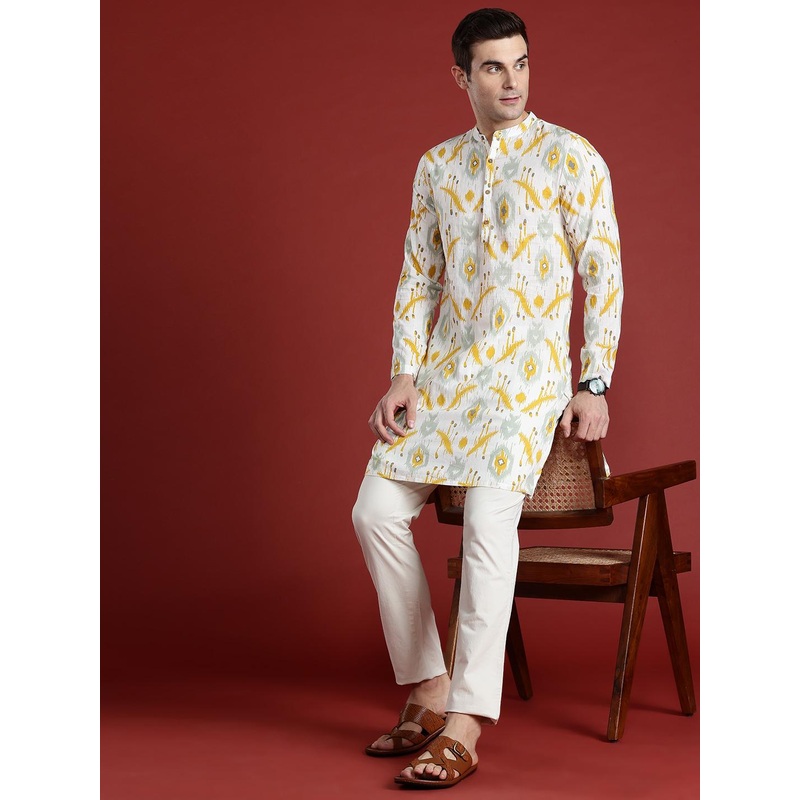 Anouk Ethnic Motifs Printed Cotton Kurta