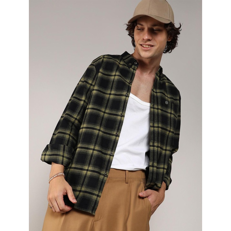 Campus Sutra Classic Buffalo Checked Casual Shirt