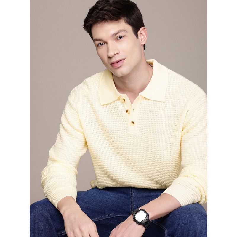 WROGN Self Design Comfort Fit Pullover