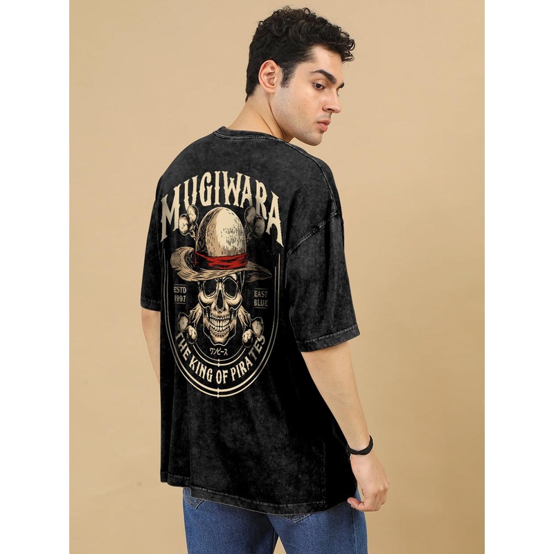 Crazymonk Men Printed Extended Sleeves Pockets T-shirt