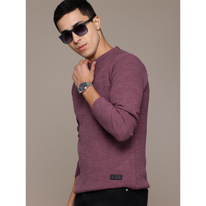 The Roadster Lifestyle Co. Raglan Sleeves Knitted Pullover
