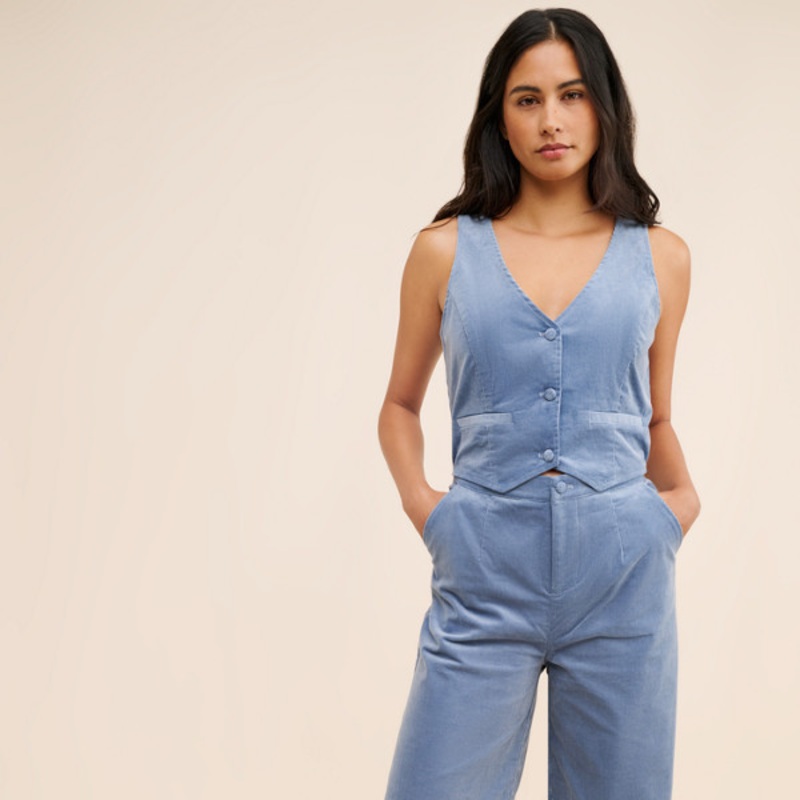 Corduroy Twofer Jumpsuit