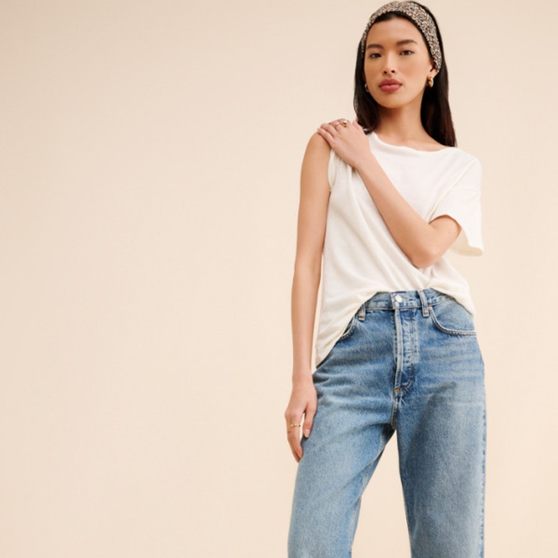 Fran Low Slung Straight Jeans