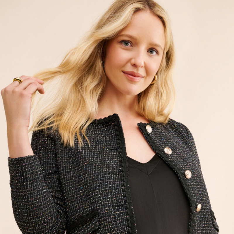 Maternity Marisol Stretch Tweed Jacket