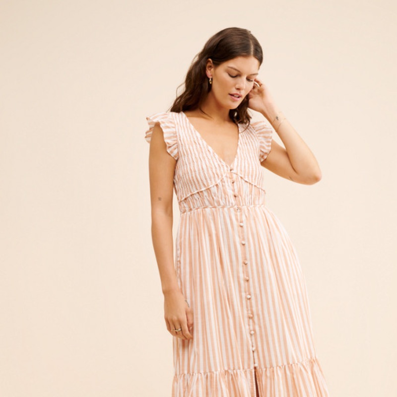 Peregrine Yarn Dye Midi Dress