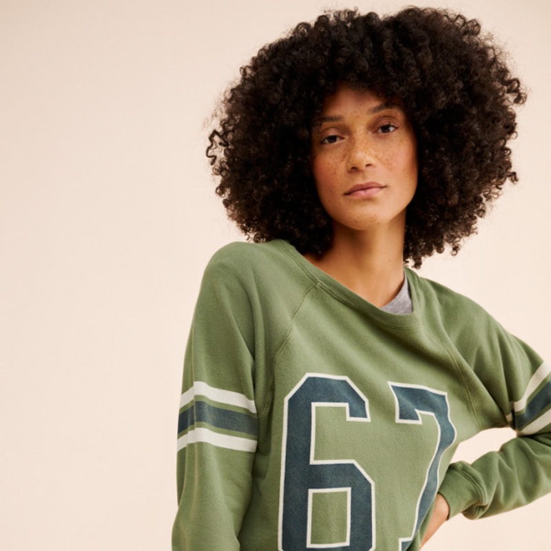 Relaxed Varsity Sweatshirt