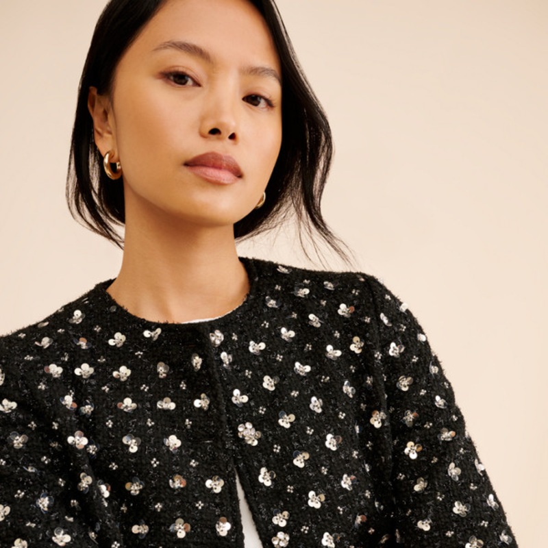 Shiloh Sequin Tweed Jacket
