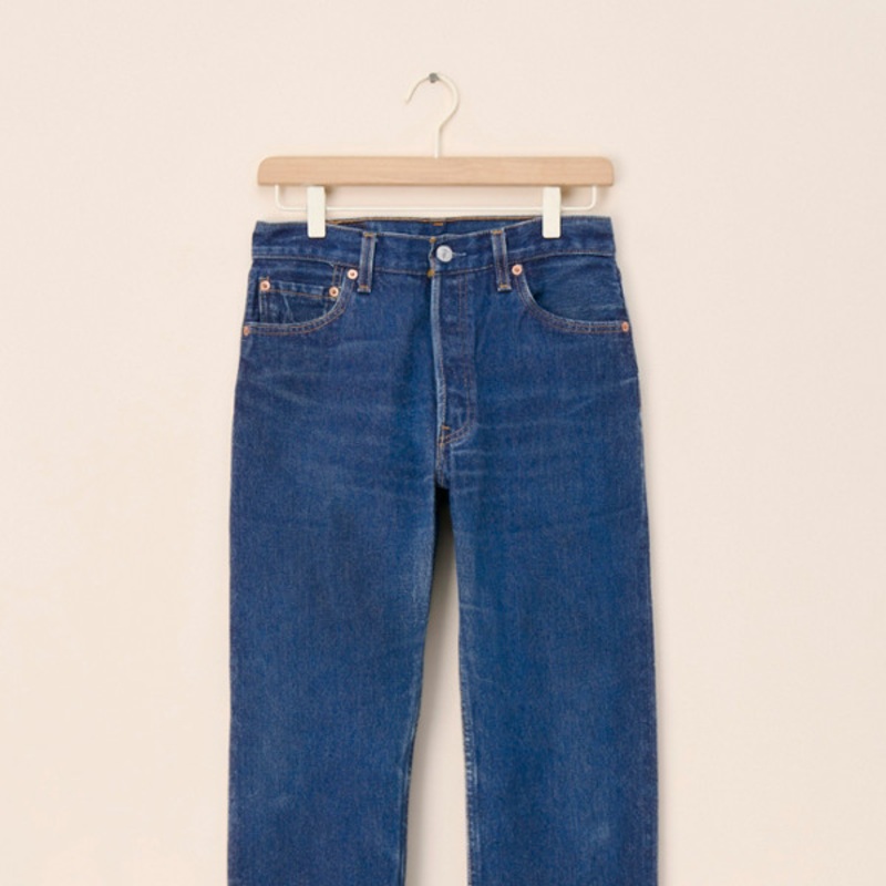 Vintage Dark Wash Relaxed Jeans