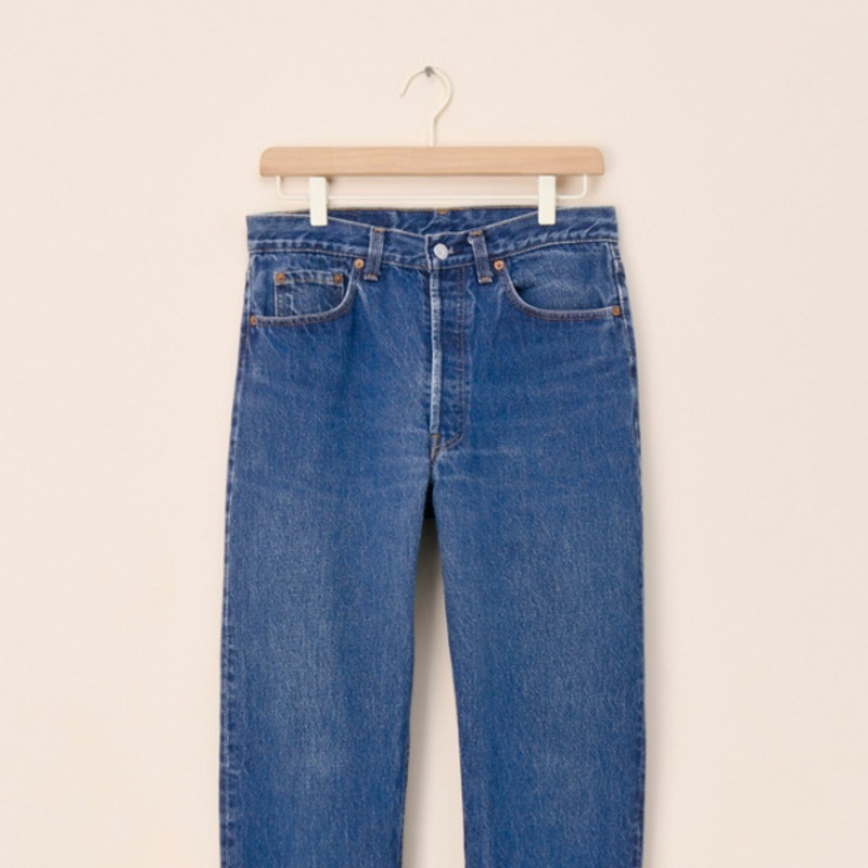 Vintage Dark Wash Straight Leg Jeans