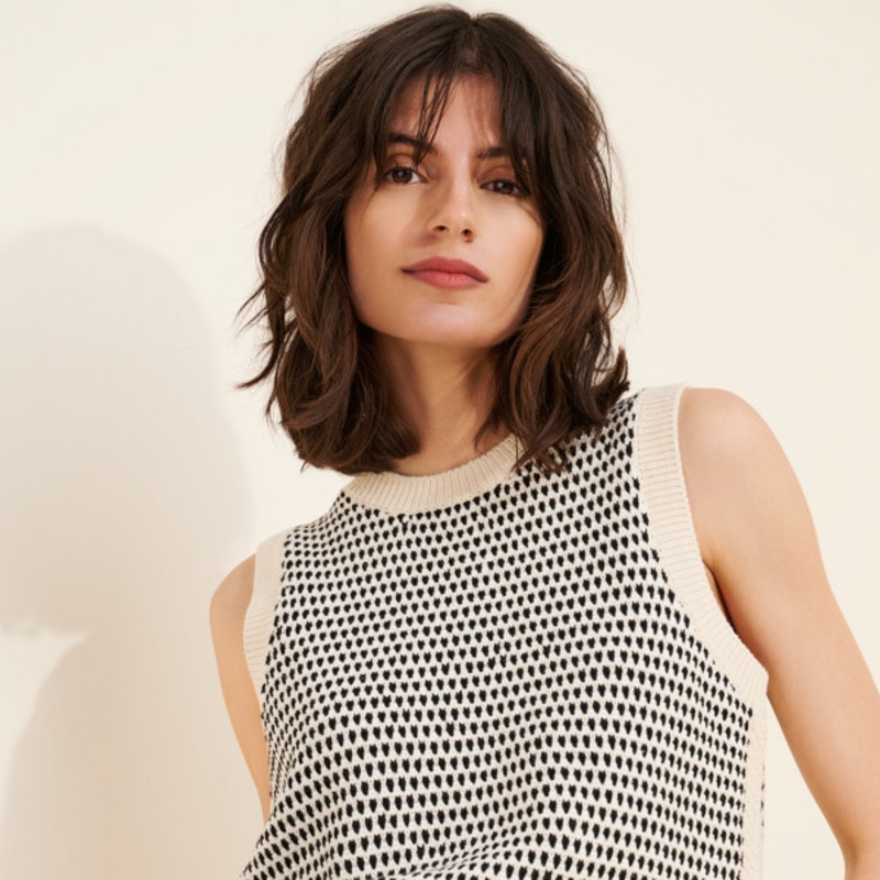 Knowles Textured Knit Vest