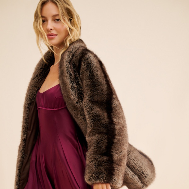 Madonna Faux Fur Coat