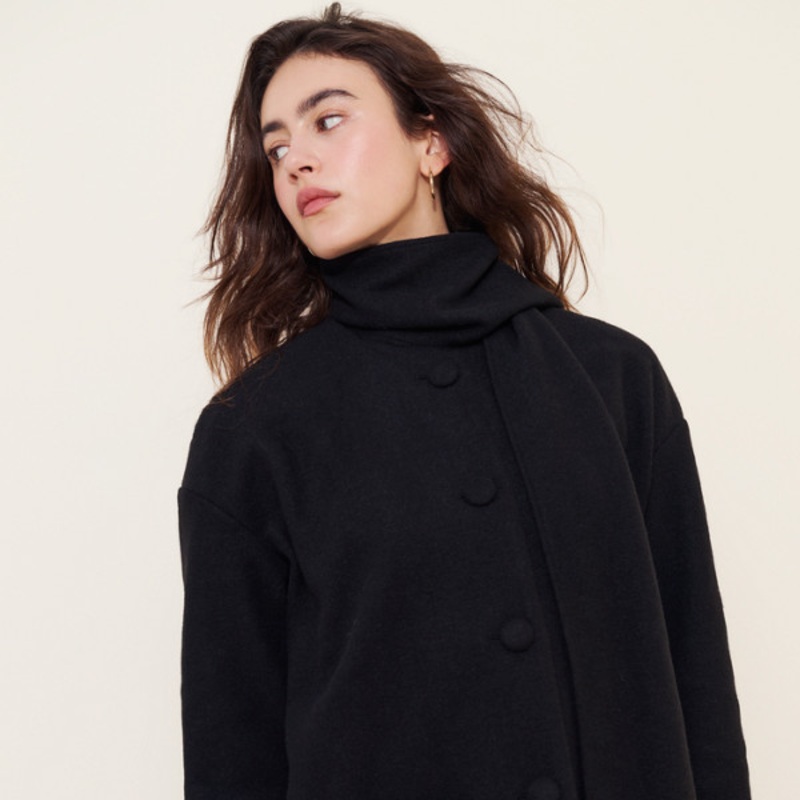 Relaxed Scarf Jacket