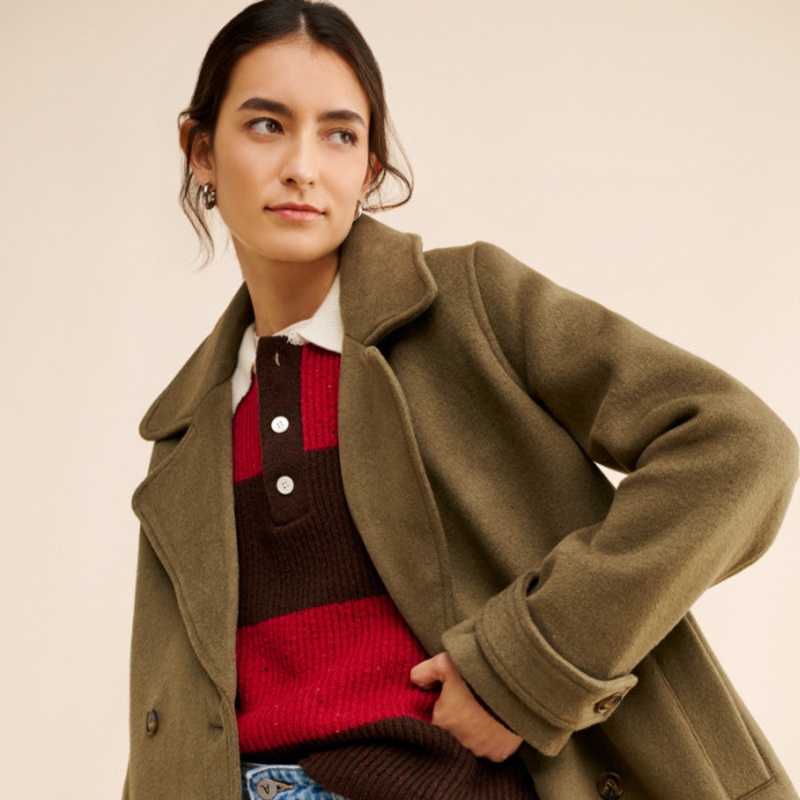 Safalla Wool Blend Double Breasted Jacket