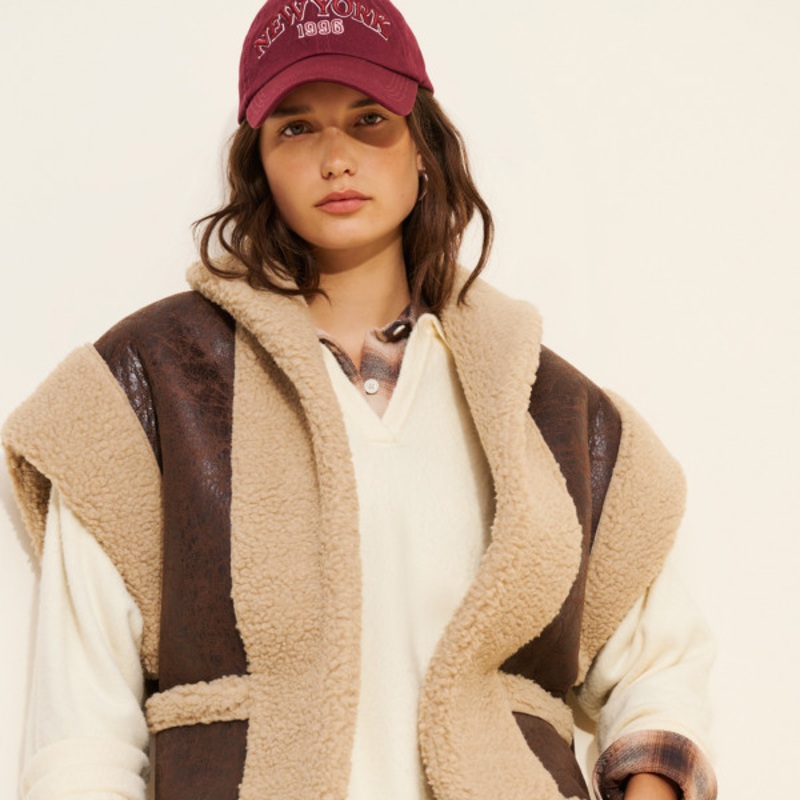 Ace Faux Shearling Vest