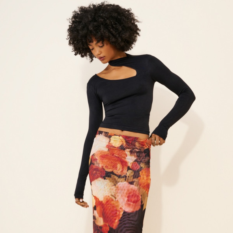 Clyde Slip Midi Skirt