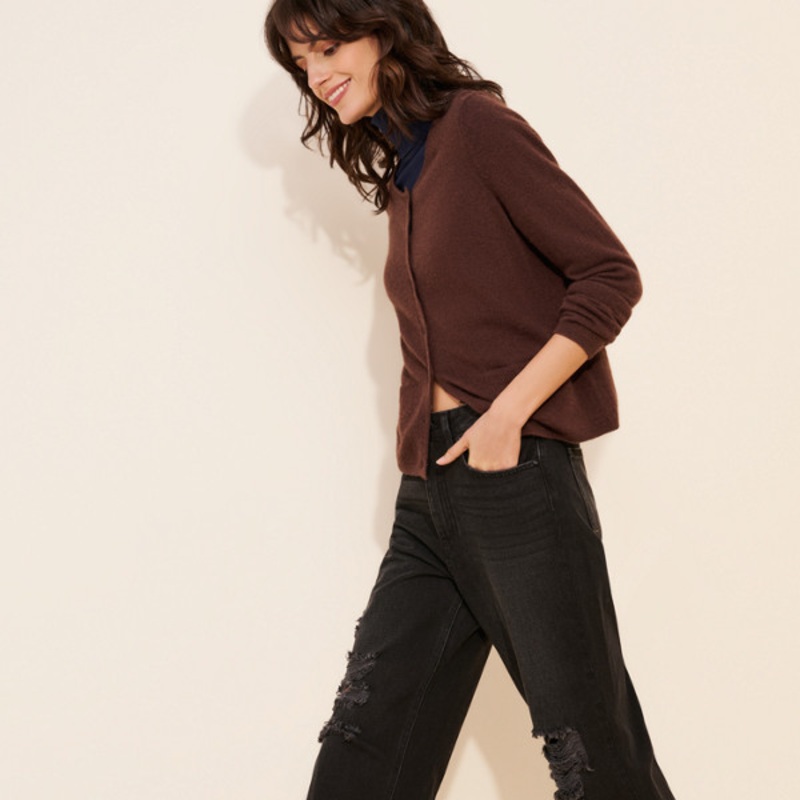 Distressed Dad Jeans