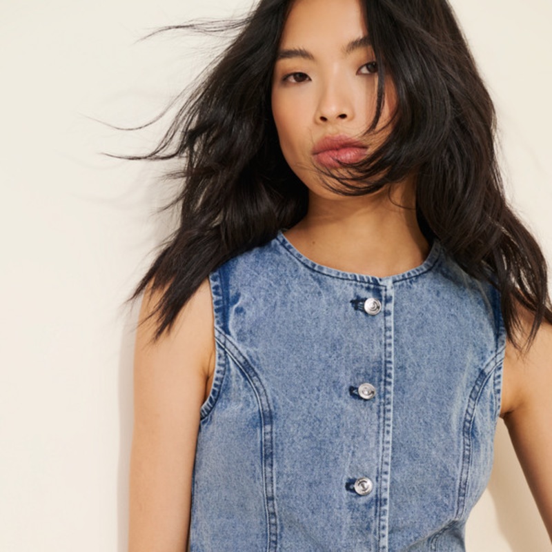 Wesley Denim Top
