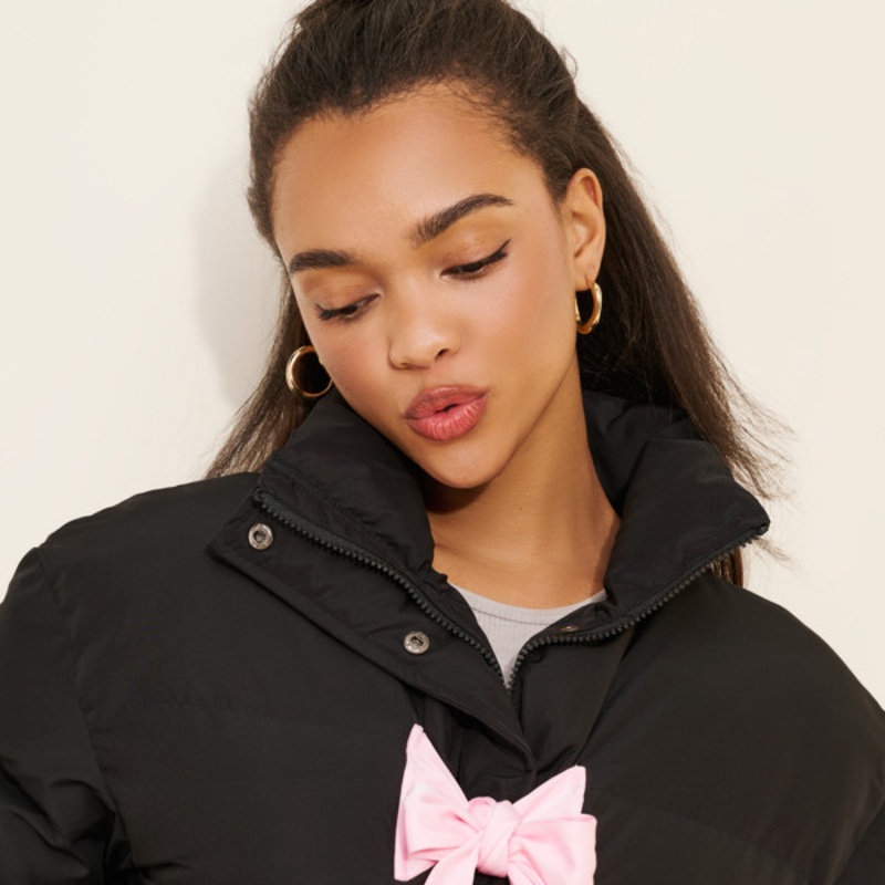 Wrapped With A Bow Puffer Jacket