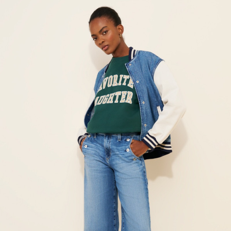 Dania Wide-Leg Crop Jeans