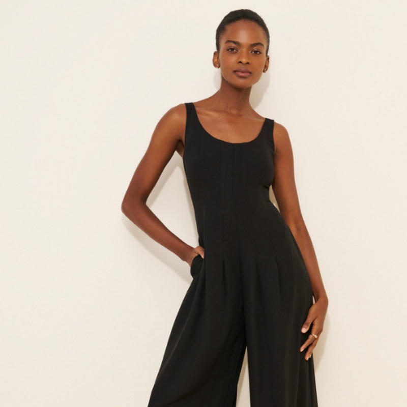 Scoop Neck Wide Leg Jumpsuit
