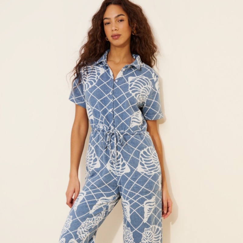 Shell Button Jumpsuit
