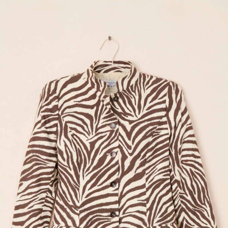 Vintage Carolina Herrera Zebra Jacket