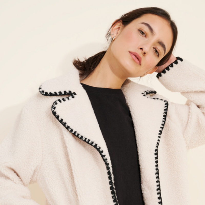 Whipstitch Fleece Jacket