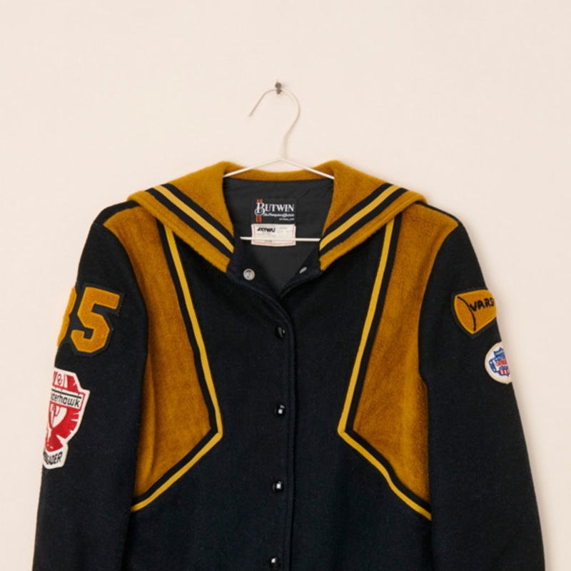 Vintage Thunderhawk Cheer Varsity Jacket