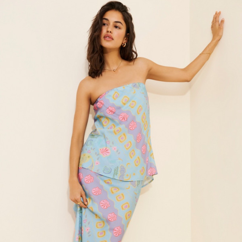 Aquarius Strapless Top