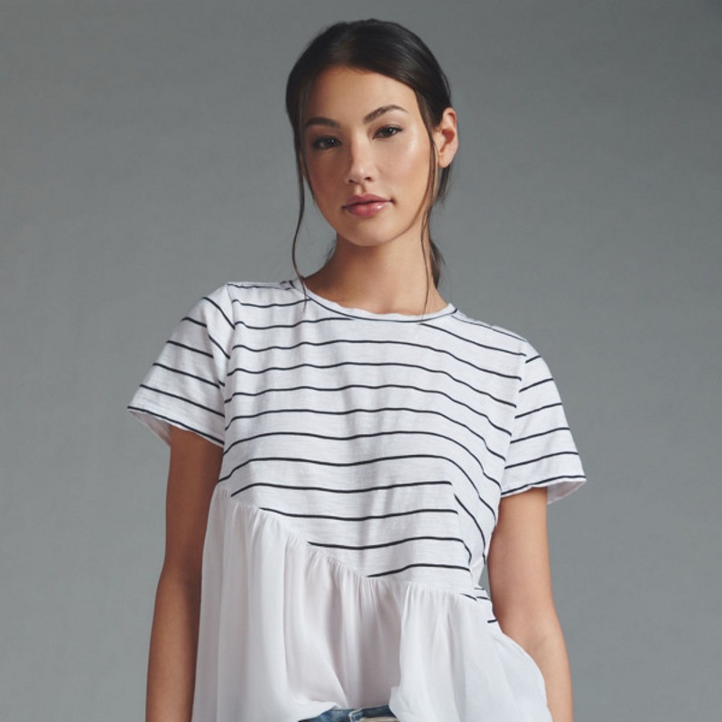 Asymmetrical Peplum Tee