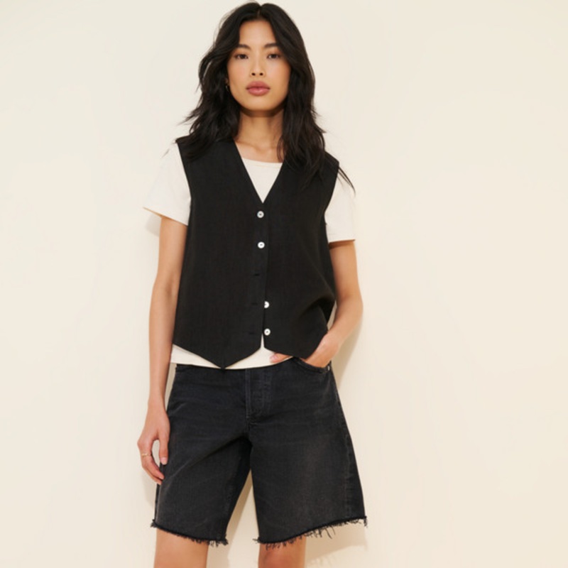 Ayla Denim Long Shorts